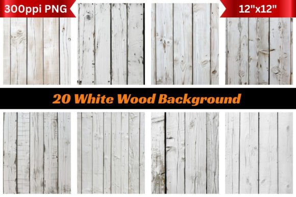 20 White Wood Backgrounds for Authentic Design