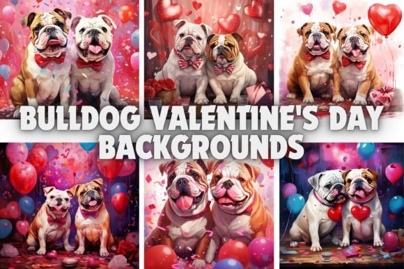 Bulldog Valentine's Day Backgrounds: A Designer's Guide