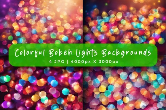 Colorful Bokeh Lights Backgrounds: A Burst of Energy for Your Designs