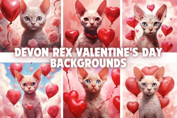 Devon Rex Valentine's Day Backgrounds: A Designer's Guide