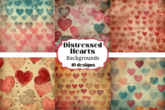 Distressed Valentine Hearts: Beyond the Polished Romance