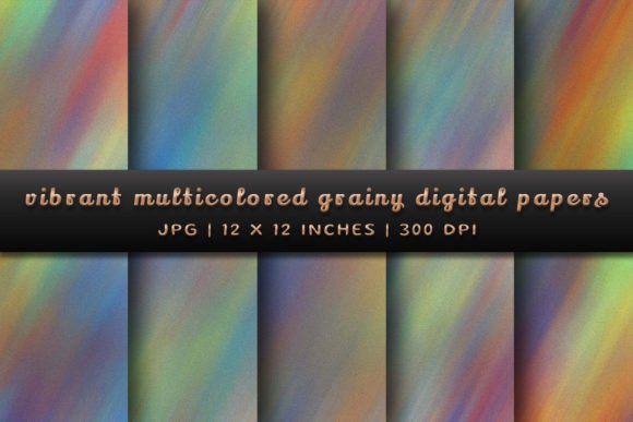 Elevate Your Designs with Vibrant Multicolored Grainy Backgrounds