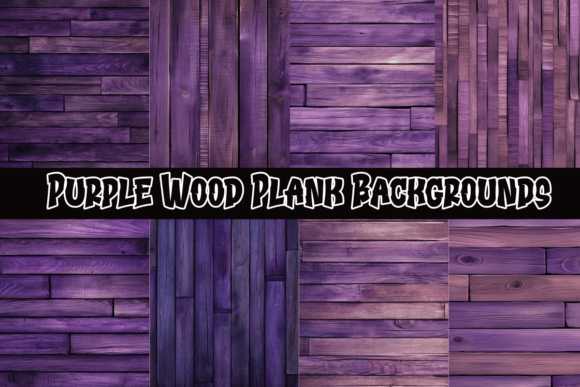Enchant Your Designs with Purple Wood Plank Backgrounds