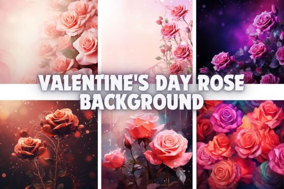 Enchanting Valentine's Day Rose Backgrounds for Your Designs