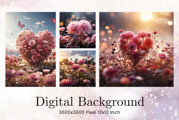 Heart Flower Backgrounds Wallpaper: A Digital Toolkit for Modern Creatives
