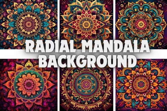Radial Mandala Backgrounds: A Symphony of Symmetry