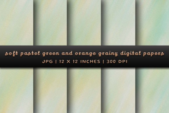 Soft Green and Orange Grainy Backgrounds: A Designer's Texture Toolkit