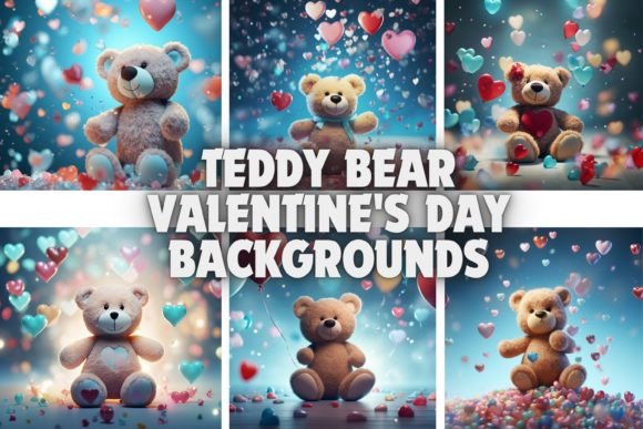 Teddy Bear Valentine's Day Backgrounds: Infuse Your Designs with Cuddly Romance