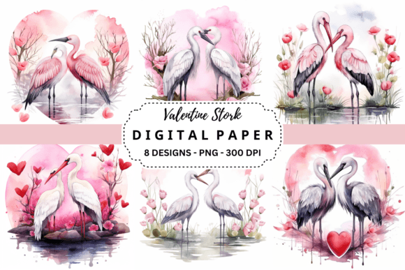Valentine Stork Backgrounds: Elevate Your Seasonal Designs