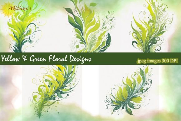 Yellow and Green Floral Backgrounds: A Designer's Asset